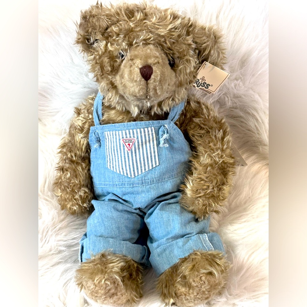 Vintage Collection Edition Russ‎ Plush Bear in Denim Outfit